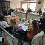 El juicio por el caso Asalto al MInisterio de Salud continúa en desarrollo bajo inconformidades de la defensa por la forma de llevar el debate. Foto La Hora: Sergio Osegueda