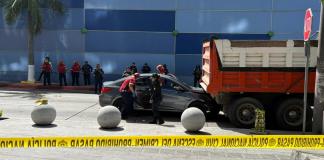 Ataque armado registrado en la zona 4 capitalina. Foto La Hora: Roberto Cordón