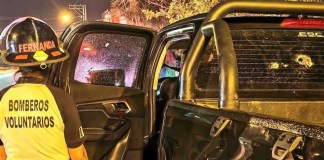 Fiscalía contra el Femicidio y videoforense de PNC investigan ataque contra el exdirector adjunto Helver Beltetón Vehículo con impactos de bala