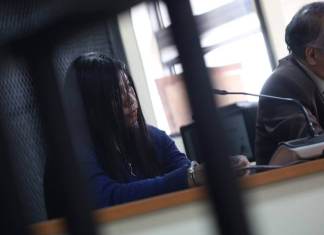 El Juzgado de Mayor Riesgo C envió a juicio a una de las implicadas en uno de los ataques perpetrados contra la PNC el 18 de enero pasado. Foto La Hora: Daniel Ramírez