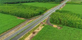 La autopista abrió hoy la ruta que conduce desde el kilómetro 142 al 172 de la CA-2 Occidente. Foto La Hora: Xochi