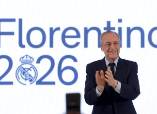 Florentino Pérez, es reelecto como presidente del Real Madrid: «aquí estoy para defender al Real Madrid» Florentino Pérez es reelecto como presidente del Real Madrid, asegurando que "está para defender" al club en todos aspectos.