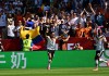 El alemán Aleksandar Pavlovic hace un gesto tras marcar un gol anulado durante el partido de la fase de grupos de la Copa Mundial de la FIFA 2026 entre Alemania y Costa de Marfil, en Toronto, Canadá. Foto La Hora: EFE