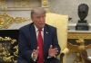 El presidente Donald Trump vuelve a amenazar a Irán, luego de los bombardeos por el ataque contra un petrolero en Ormuz. Foto: EFE.