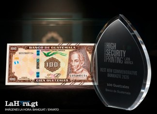 El billete conmemorativo de Q100 del Banco de Guatemala fue reconocido como el Mejor Nuevo Billete Conmemorativo de 2026.