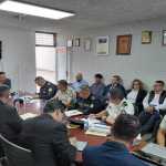 El director de la PNC, David Boteo, comenta por el control de las cámaras de vigilancia desinstaladas en zona 18 de la capital. Foto: La Hora