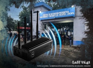 El Sistema Penitenciario y Gobernación desarrollan un plan piloto para bloquear señala de internet y llamadas en la cárcel Los Jocotes, Zacapa. Arte: La Hora