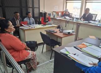 El Ministerio Público debe contactar a dos testigos que intentaba dejar fuera del juicio contra tres exdiputados vinculados al caso Asalto al Ministerio de Salud. Foto La Hora: Sergio Osegueda