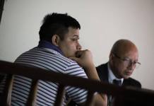El Tribunal Quinto de Sentencia Penal desarrolla el juicio en contra de uno de los supuestos asesinos del oftalmólogo, Miguel Ángel Campos. Foto La Hora: Daniel Ramírez