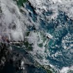 mapa satelital de Centroamérica