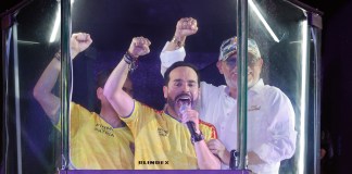 Abelardo de la Espriella ganador preliminar de las elecciones presidenciales en Colombia, celebró y pidió a la población reconocer los resultados. Foto La Hora: EFE
