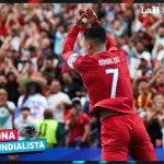 Tras anotar un doblete histórico ante [Rival/Uzbekistán], Cristiano Ronaldo no quiso hablar sobre Messi. Foto La Hora: EFE