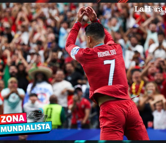 Tras anotar un doblete histórico ante [Rival/Uzbekistán], Cristiano Ronaldo no quiso hablar sobre Messi. Foto La Hora: EFE