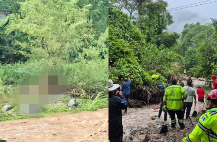 Localizan cuerpo de mujer arrastrada por río en Santa Rosa; continúa búsqueda de una tercera persona Bomberos departamentales localizaron el cuerpo de una mujer reportada como desaparecida luego de que una vivienda fuera arrastrada por la corriente de un río.