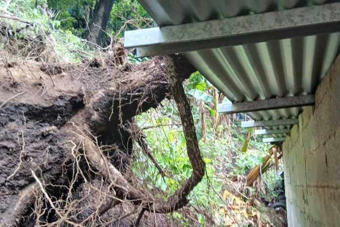 danos El departamento de Jutiapa registró una serie de emergencias tras las lluvias de las últimas horas a consecuencia de los remanentes de la tormenta Cristina. Foto La Hora: Conred