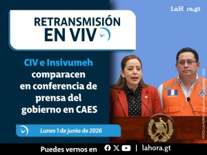 Retransmisión: CIV e Insivumeh comparasen en conferencia de prensa del gobierno en CAES