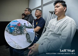 Motorista embestido en zona 9, Larkin Morales, se presentó a la audiencia donde se discutirá si su agresor es enviado a juicio.