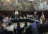 Los jefes de bloque votan para mantener los consensos a las enmiendas a la ley contra lavado de dinero que se apoyarán. Foto: La Hora / José Orozco
