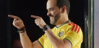 Abelardo de la Espriella, ganador de la segunda vuelta presidencial en Colombia, durante un discurso en Barranquilla (Colombia). Foto La Hora: EFE