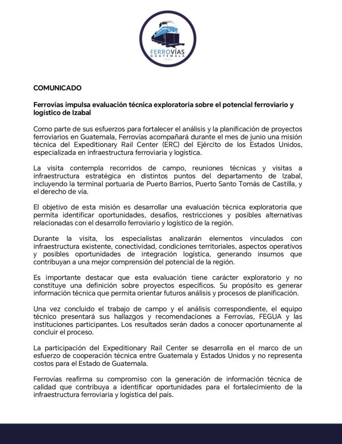 ferrovias comunicado