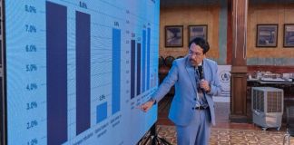 El viceministro de Finanzas, Walter Figueroa, presentó los techos presupuestarios para 2027. Foto: Ministerio de Finanzas Públicas