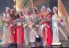 La velada de belleza se celebró en un hotel de la zona 11 la noche del domingo con la participación de varias reinas departamentales. Foto La Hora: captura de pantalla Miss Guatemala Oficial