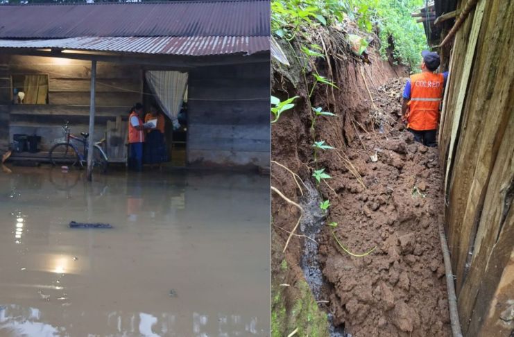En las últimas 24 horas, la Conred informó que varios puntos del país se registraron 13 emergencias a causa del mal clima. Foto La Hora: Conred