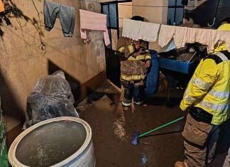 Inundaciones de viviendas por fuertes lluvias, desborde de ríos y derrumbes debido a la saturación de suelos afectan varios departamentos en este invierno. Foto La Hora: Conred