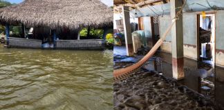 Fuerte oleaje y lluvias inundan viviendas en comunidades de Jutiapa, Santa Rosa y Escuintla Vecinos de La Barrona y Barra El Jiote resultaron afectados por el fuerte oleaje del mar ante la formación de la tormenta tropical Cristina en el océano Pacífico.
