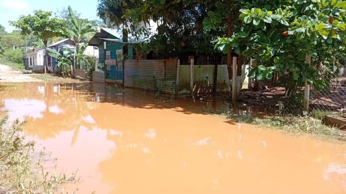 Viviendas afectadas por inscripción registrada en barrio San Juan, Fray Bartolomé de las Casas, Alta Verapaz. Foto La Hora: Conred.