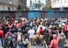 Miles de maestros protestan previo al Mundial