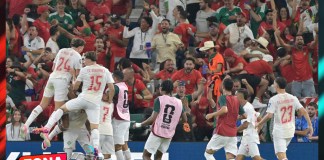 Marruecos consigue el boleto a octavos de final, tras derrotar a Países Bajos en la tanda de penales. Foto La Hora: EFE
