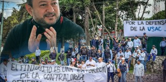 Las manifestaciones a favor de Walter Mazariegos no son espontáneas, denuncian estudiantes y trabajadores dela Usac.