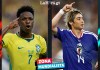El partido que el manga siempre soñó: Brasil y Japón frente a frente en la cancha real. Fotos La Hora: EFE