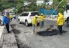 Mientras los trabajos de reparación avanzan, el tránsito en el sector comienza a agilizarse.