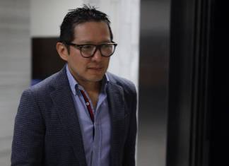 El expresidente del INDE, Melvin Quijvix, se niega a explicar porque aceptó cargos por conspiración para el lavado de dinero. Foto La Hora: Daniel Ramírez