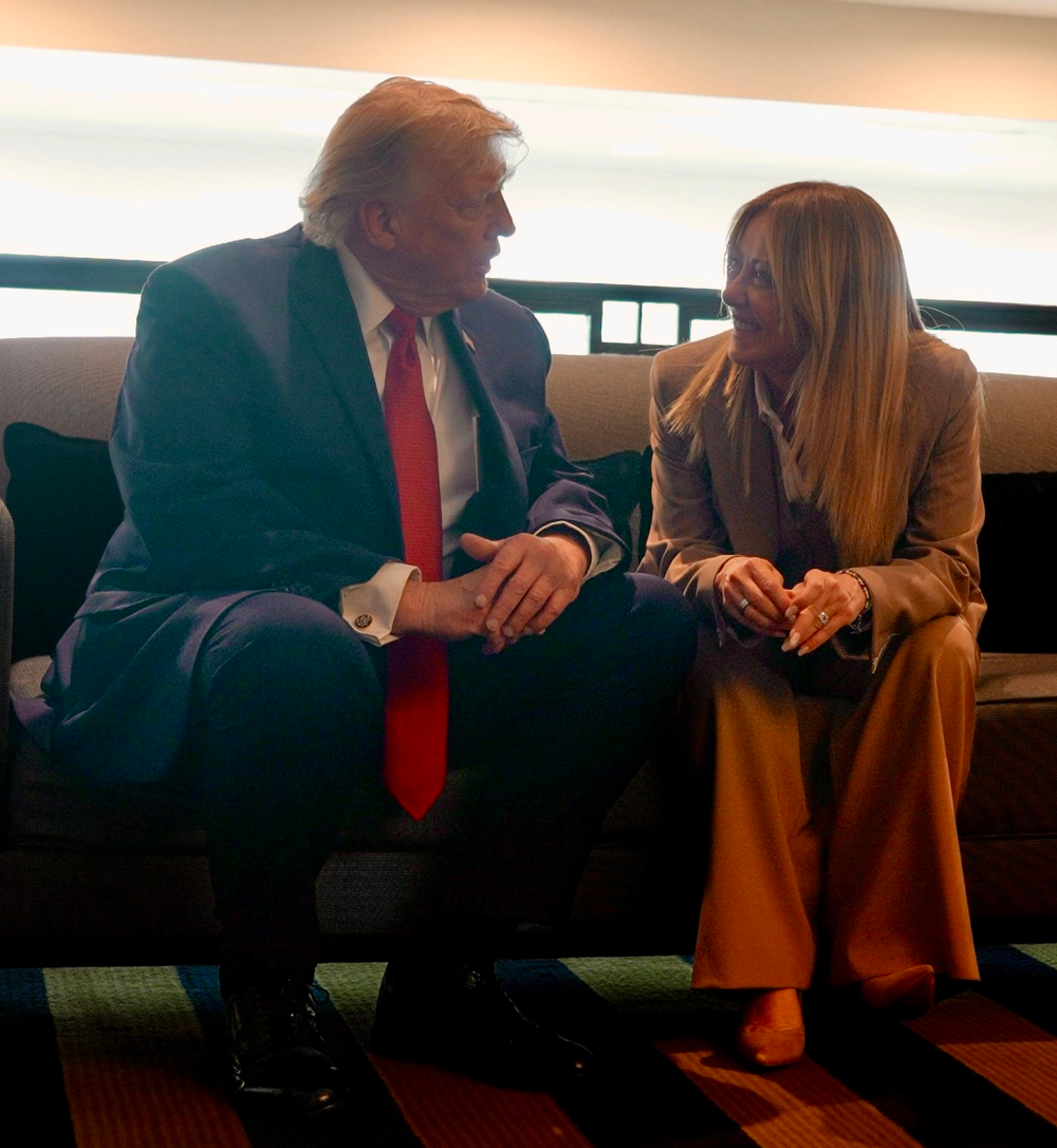 El miércoles pasado, Meloni se reunió con el presidente Trump, en el marco de las reuniones del G7.Foto La Hora: EFE