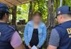 En los anillos de seguridad implementados por la PNC cerca de las cárceles, fue detenida la mujer señalada de cometer el delito de extorsión. Foto La Hora: PNC