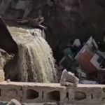 La crecida del río Pinula ocasionó daños en varias viviendas de vecinos de Villa Hermosa 1, San Miguel Petapa. Foto La Hora: captura de pantalla de video compartido por Luis Hernández