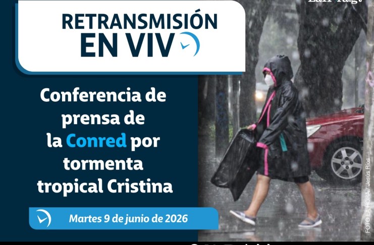La Conred ofrece una conferencia de prensa para informar sobre los preparativos y medidas de previsión del impacto que tendrá la tormenta tropical Cristina.