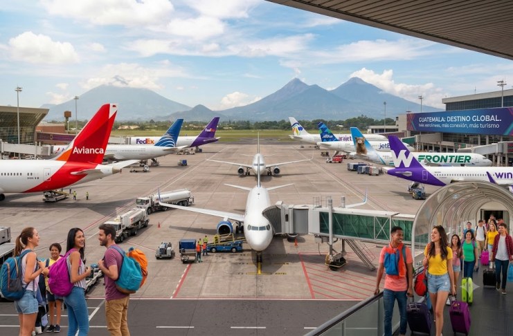 De 2021 a 2026, Guatemala ha incorporado nuevas rutas aéreas hacia Estados Unidos, Colombia y el Caribe. Foto La Hora