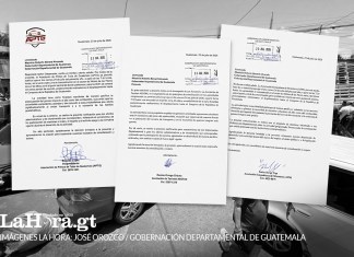 cartas enviadas a la Gobernación Departamental de Guatemala