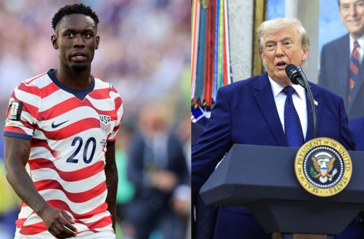 Donald Trump confirmó su intervención directa ante la FIFA calificando la expulsión de Folarin Balogun como pésima. Foto La Hora: EFE