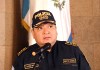 El director general de la Policía Nacional Civil (PNC), David Custodio Boteo, durante una rueda de prensa, en Ciudad de Guatemala. Foto La Hora: EFE