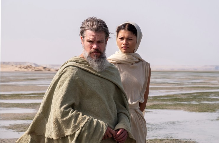 Matt Damon y Zendaya en "La Odisea". Foto: EFE/Universal Pictures/Melinda Sue Gordon.