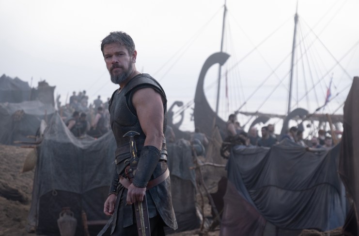 Matt Damon como Odiseo, o traducido a Ulises por los romanos, en la adaptación de "La Odisea" de Christopher Nolan. Foto: EFE/ Melinda Sue Gordon / Universal Pictures.
