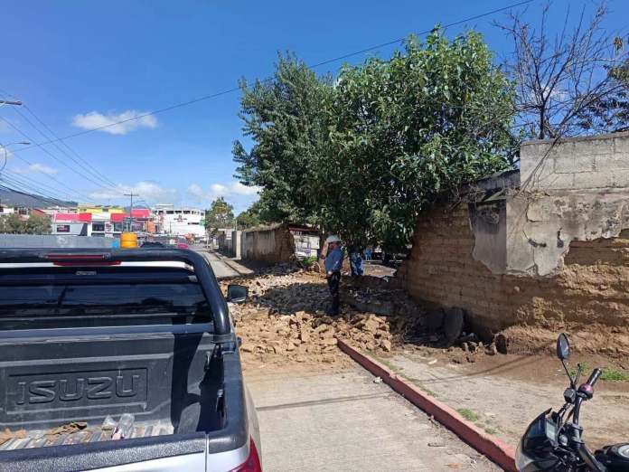 Daños en Quetzaltenango. Foto La Hora: Cortesía