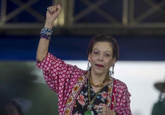 Fotografía de archivo en la que se captó a la copresidenta de Nicaragua, Rosario Murillo, durante un acto público, en Managua (Nicaragua). Foto La Hora: EFE
