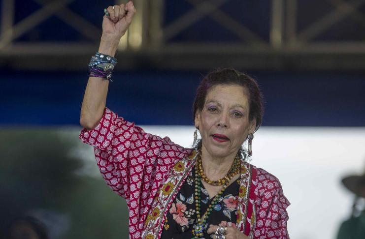 Fotografía de archivo en la que se captó a la copresidenta de Nicaragua, Rosario Murillo, durante un acto público, en Managua (Nicaragua). Foto La Hora: EFE