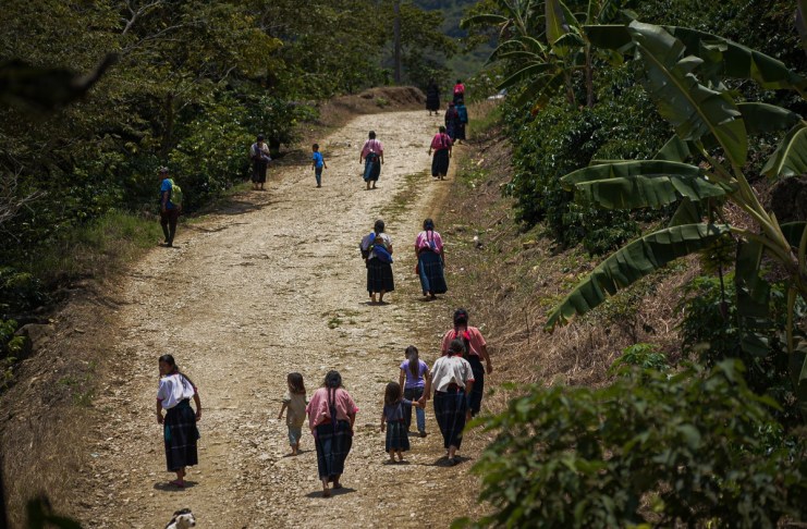 Archivo de vista de indígenas desplazados en las montañas del estado de Chiapas (México). Foto La Hora: EFE